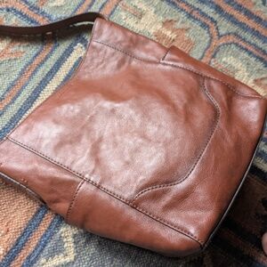 Frye leather bucket bag
